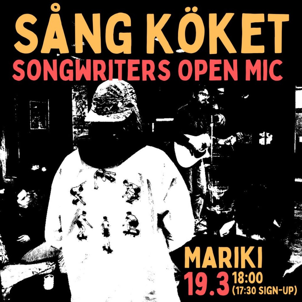 19 mars: Open Mic på&nbsp;Mariki